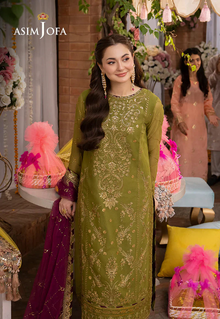 Lawn 3PC Embroidered With Chiffon Embroidered Dupatta-L 243