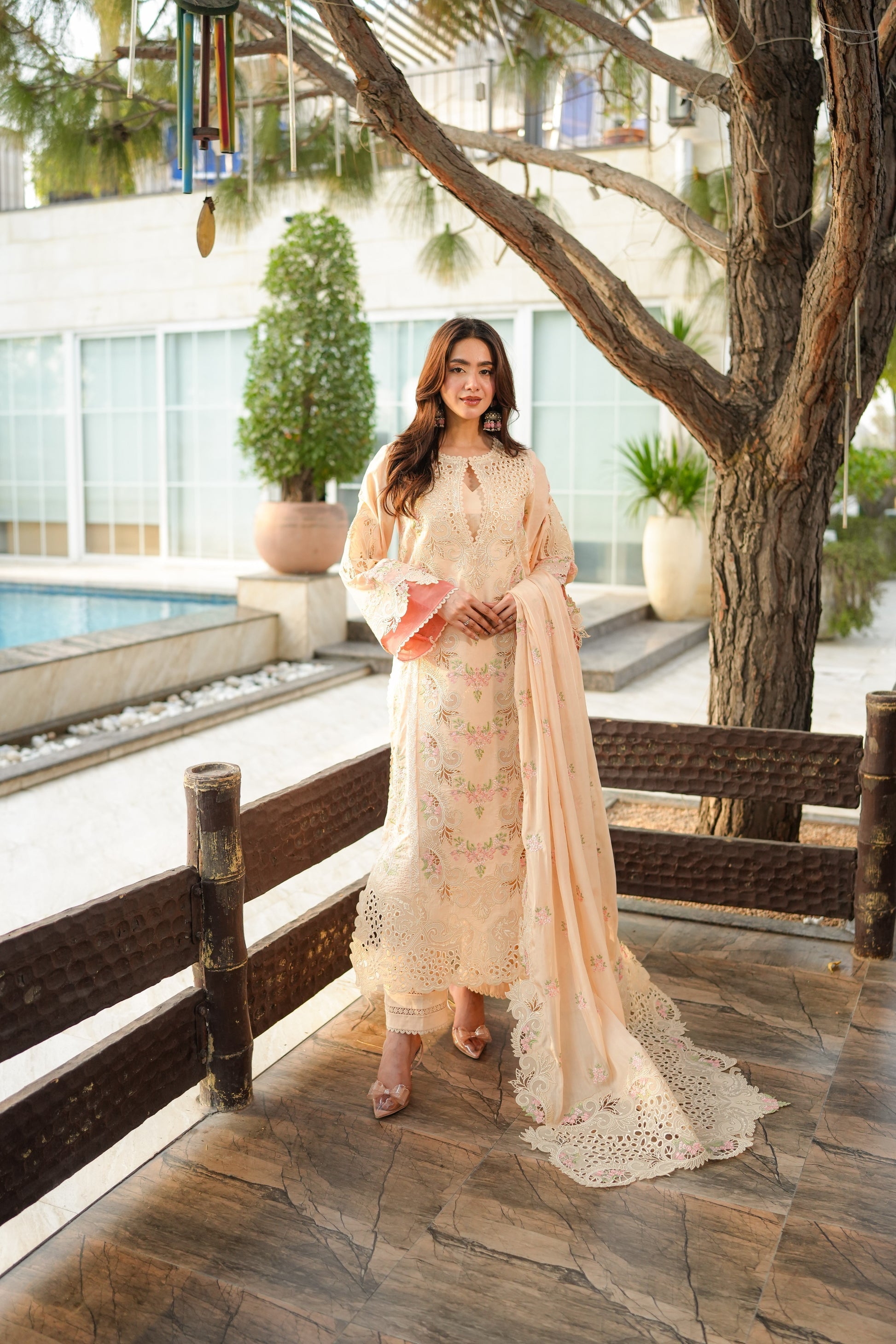 Aneelas - 3pc Embroidered Unstitched Signature Lawn - A3631