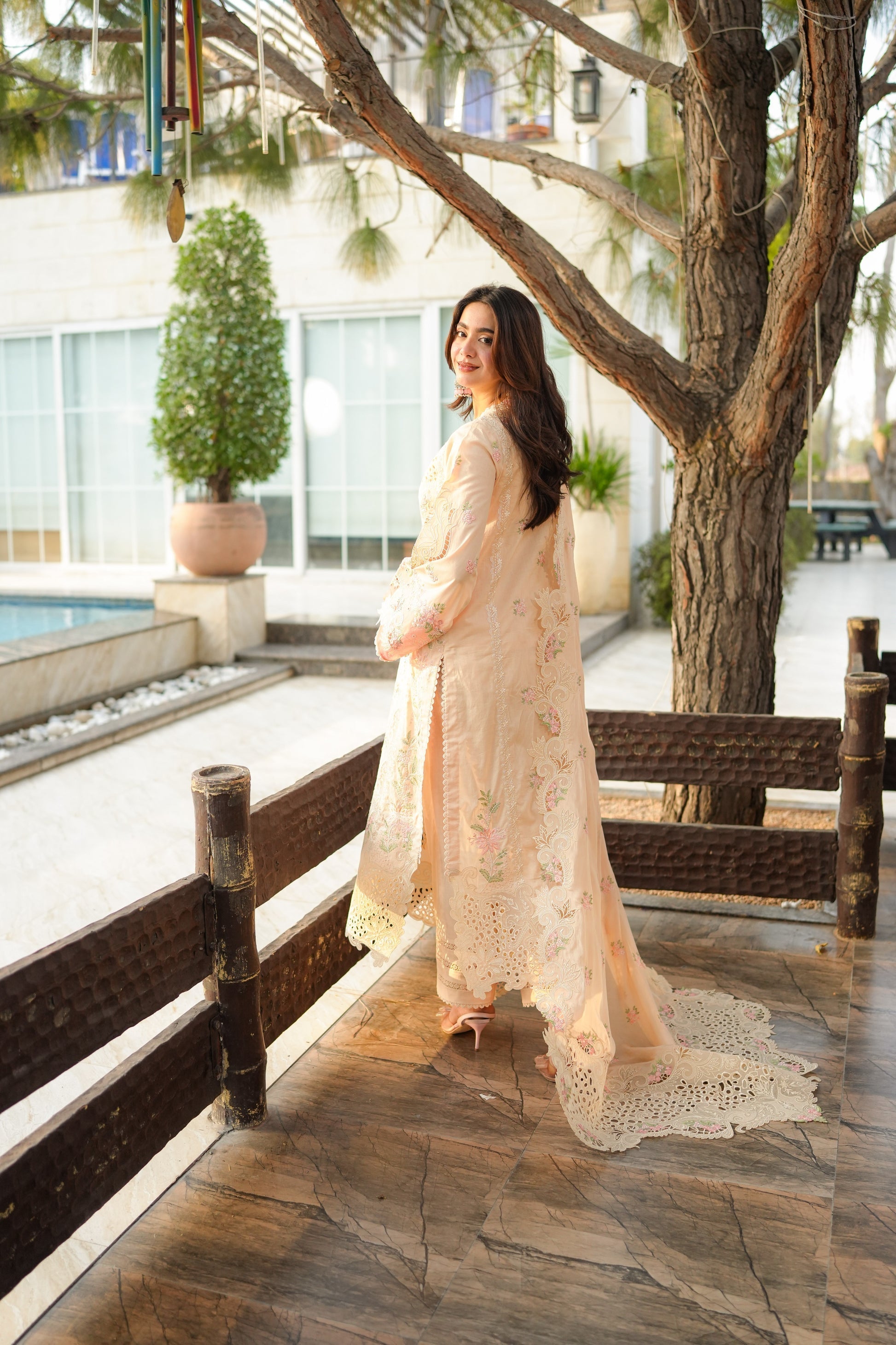 Aneelas - 3pc Embroidered Unstitched Signature Lawn - A3631