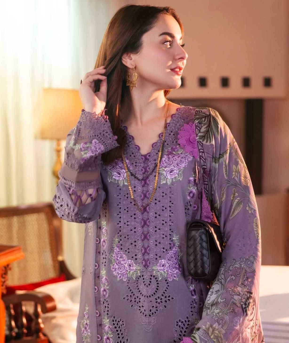 3PC - Luxury Pure Lawn Embroidered Eid Collection - 2026