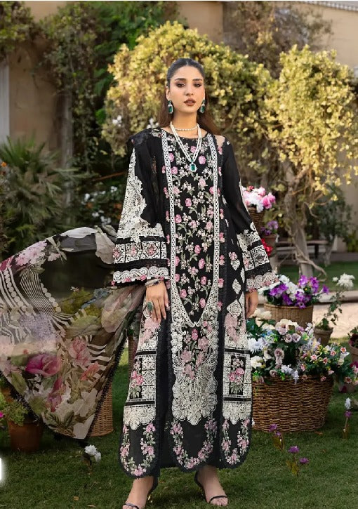Elaf Premium - 3Pc Luxury Lawn Edition - Chifoon Printed Dupata - 702