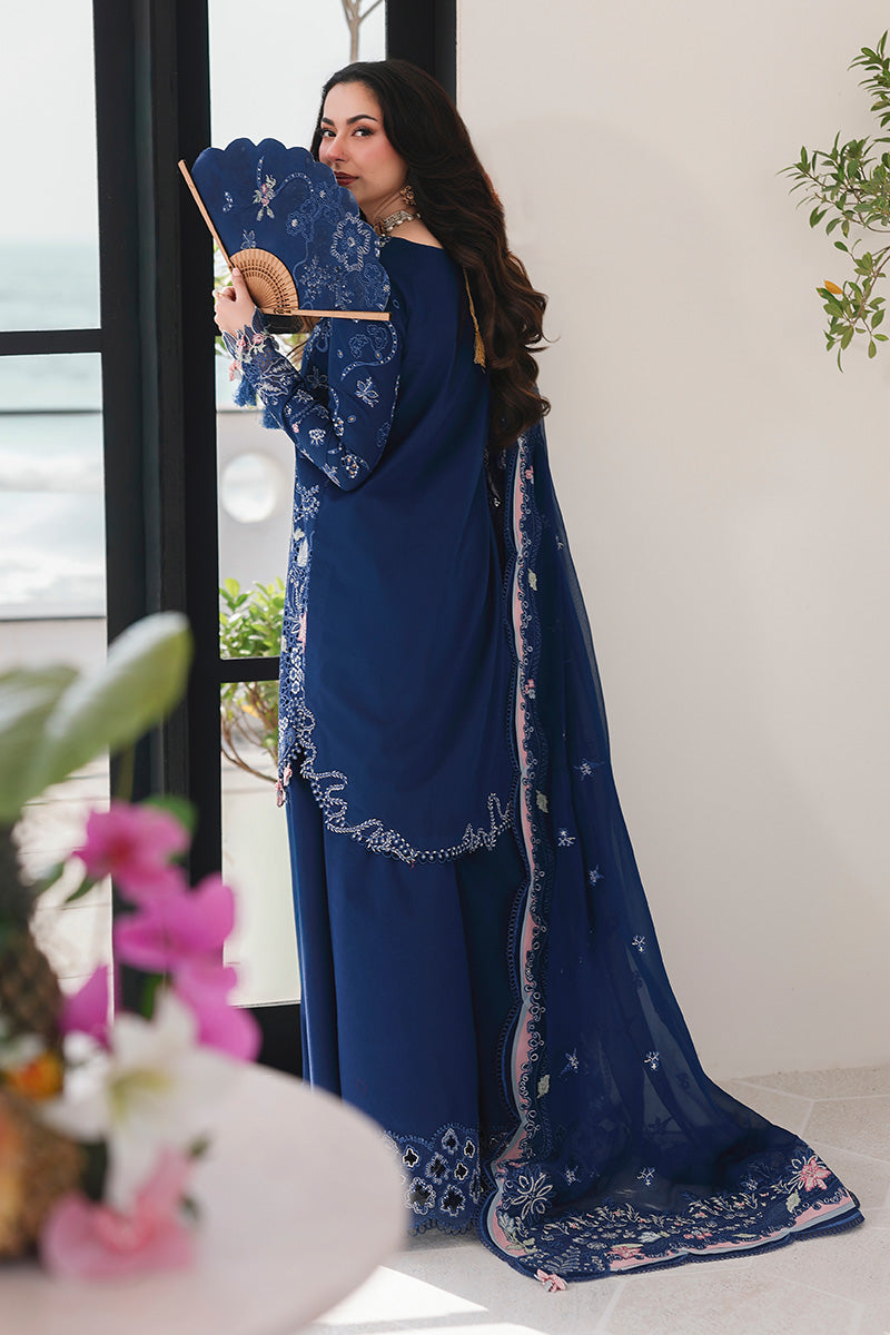 Qalamkar - Sahil Luxury Lawn Embrioidered Eid Collection - A713