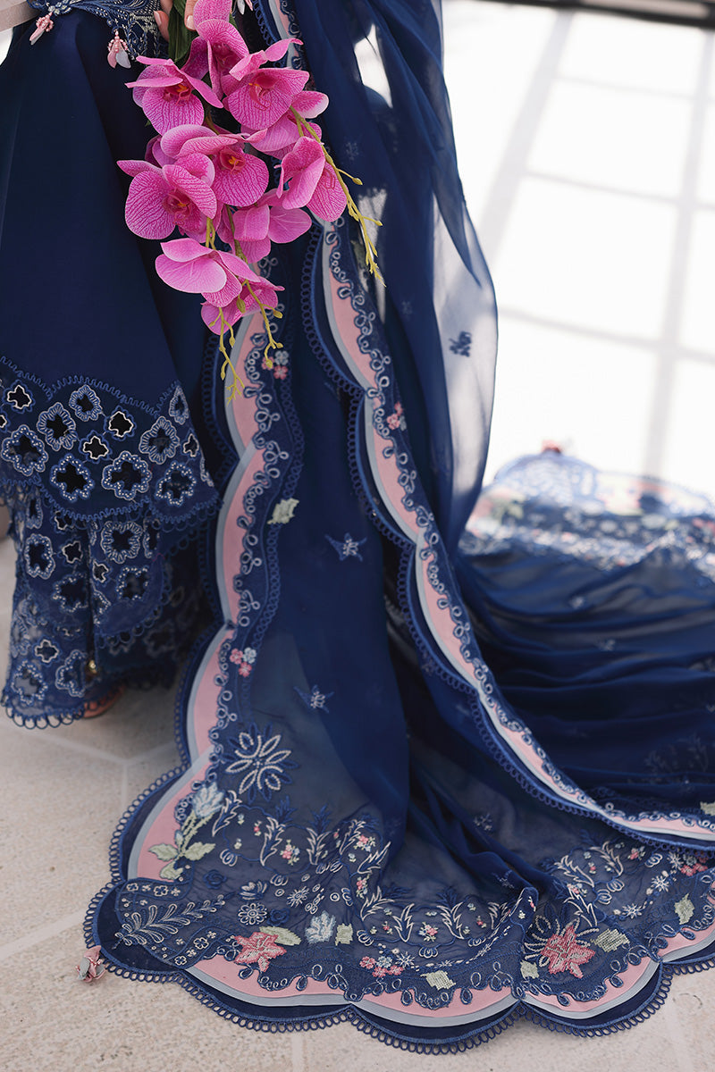 Qalamkar - Sahil Luxury Lawn Embrioidered Eid Collection - A713