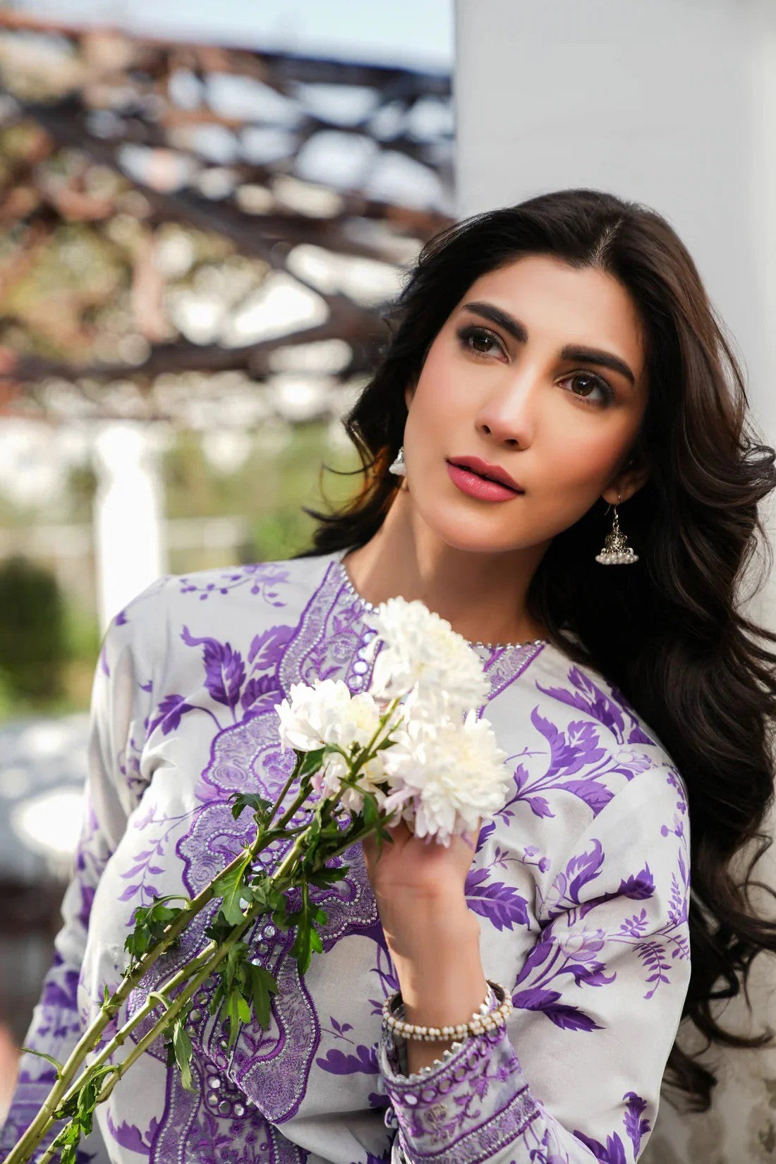 PRINTED LAWN EMBROIDERY UNSTITCH DRESS 3 PIECE-V518