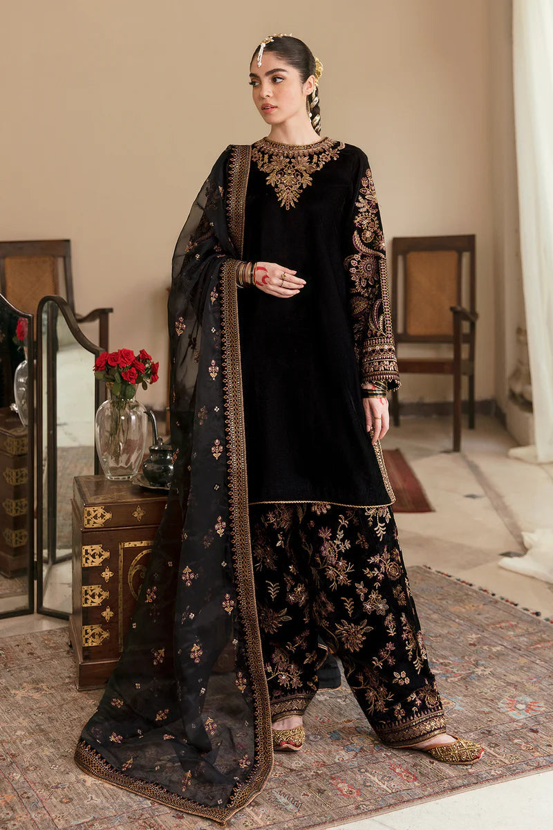 Velvet 3PC Embroidered-BR 804