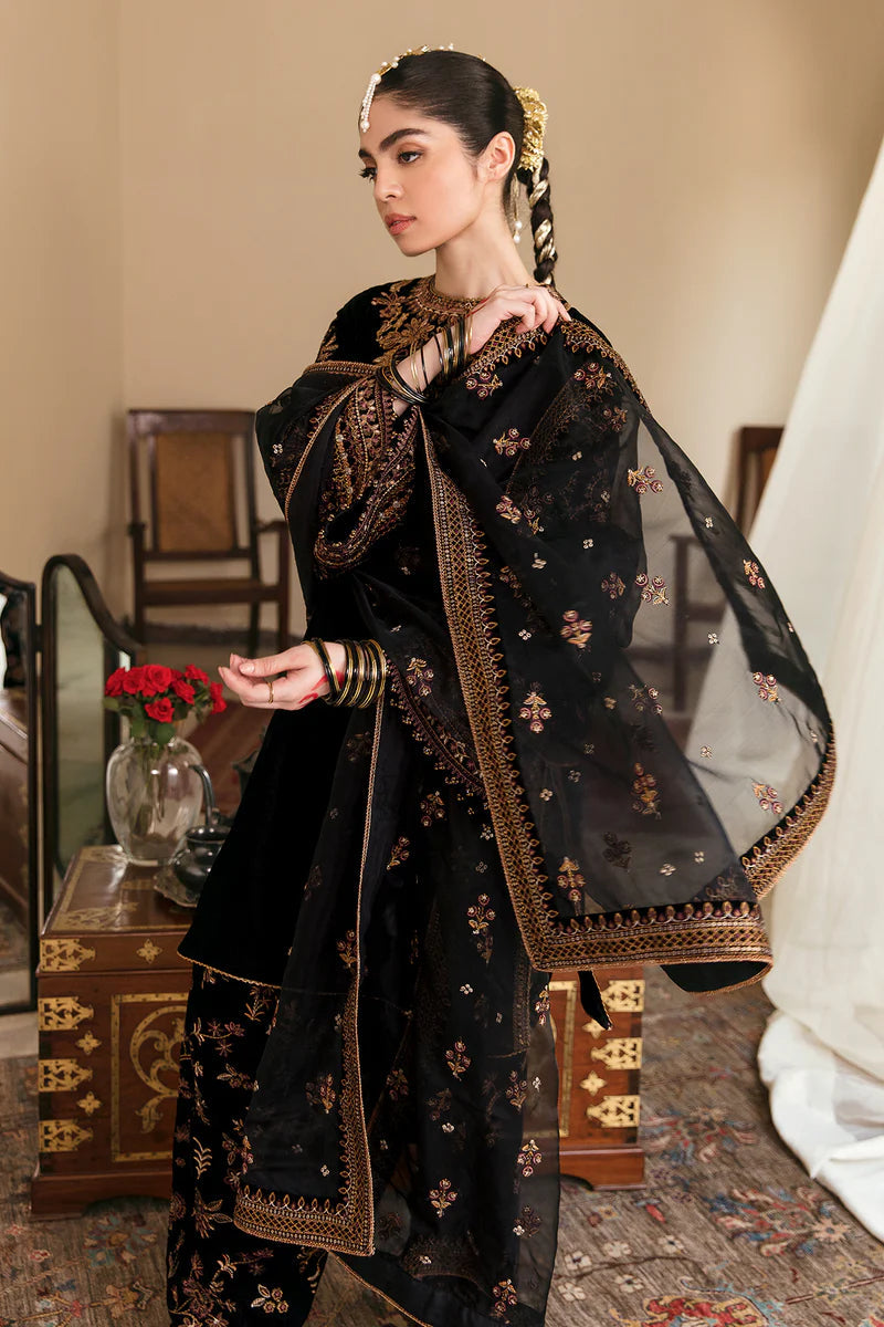 Velvet 3PC Embroidered-BR 804