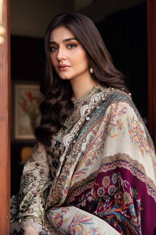3PC - Maria B Lawn Embroidered Shirt With Digital Printed Monark Duppata A669