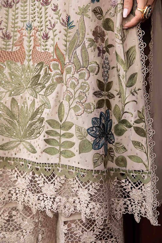Lawn Embroidered Shirt with Digital Printed jacquard Dupatta A669