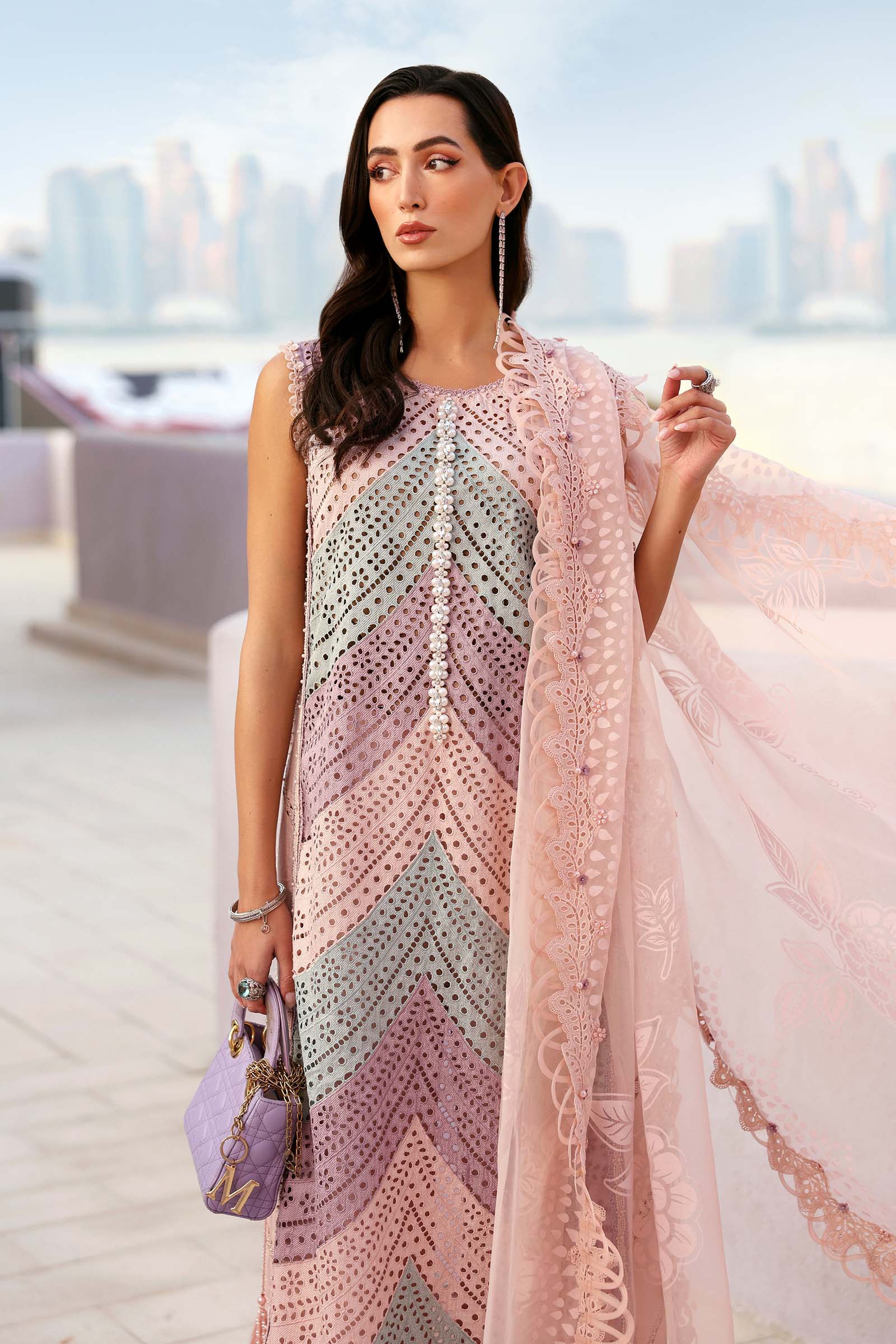 Maria.B - 3 Piece Unstitched Embroidered Lawn Suit - 717