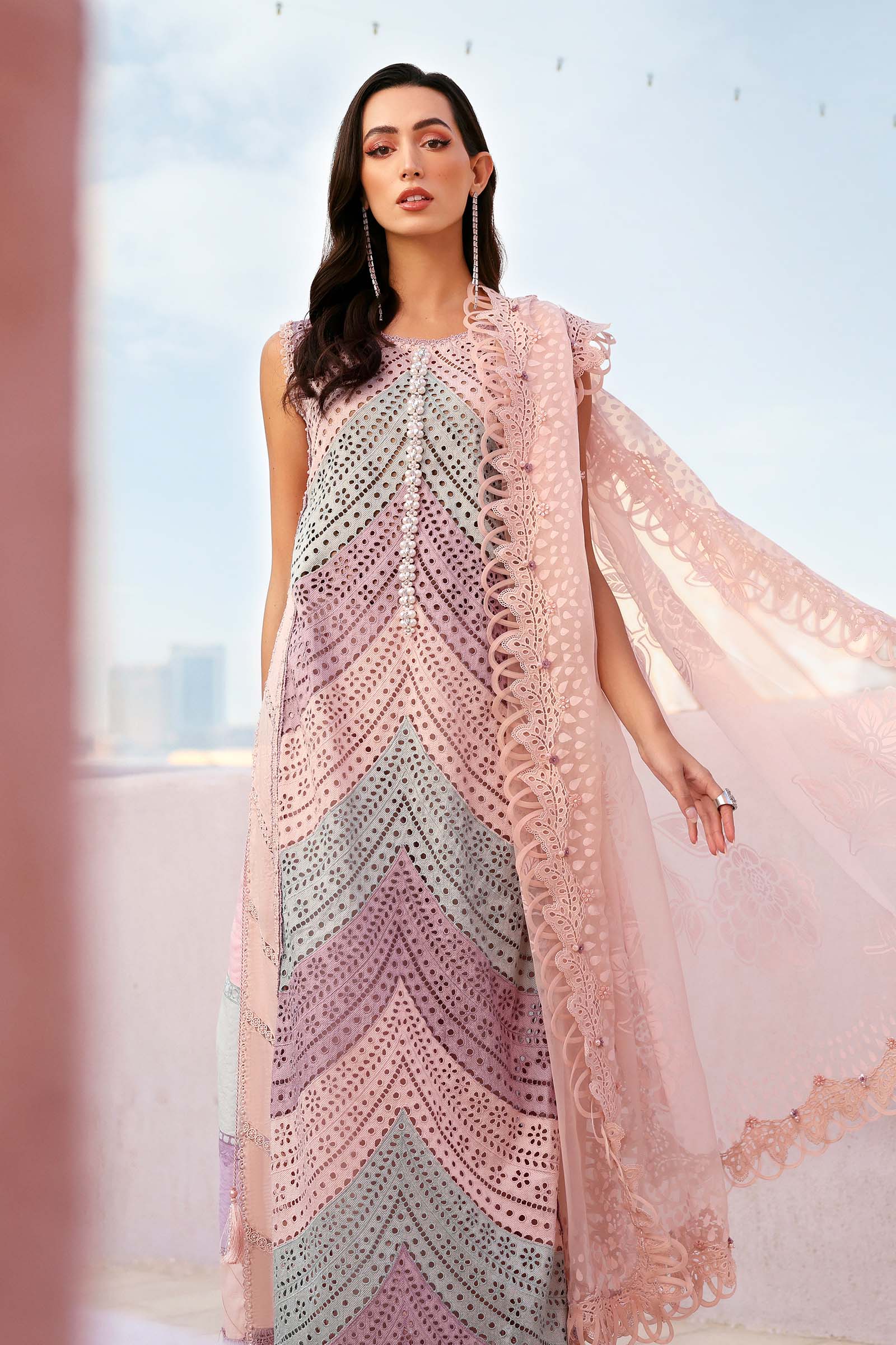 Maria.B - 3 Piece Unstitched Embroidered Lawn Suit - 717