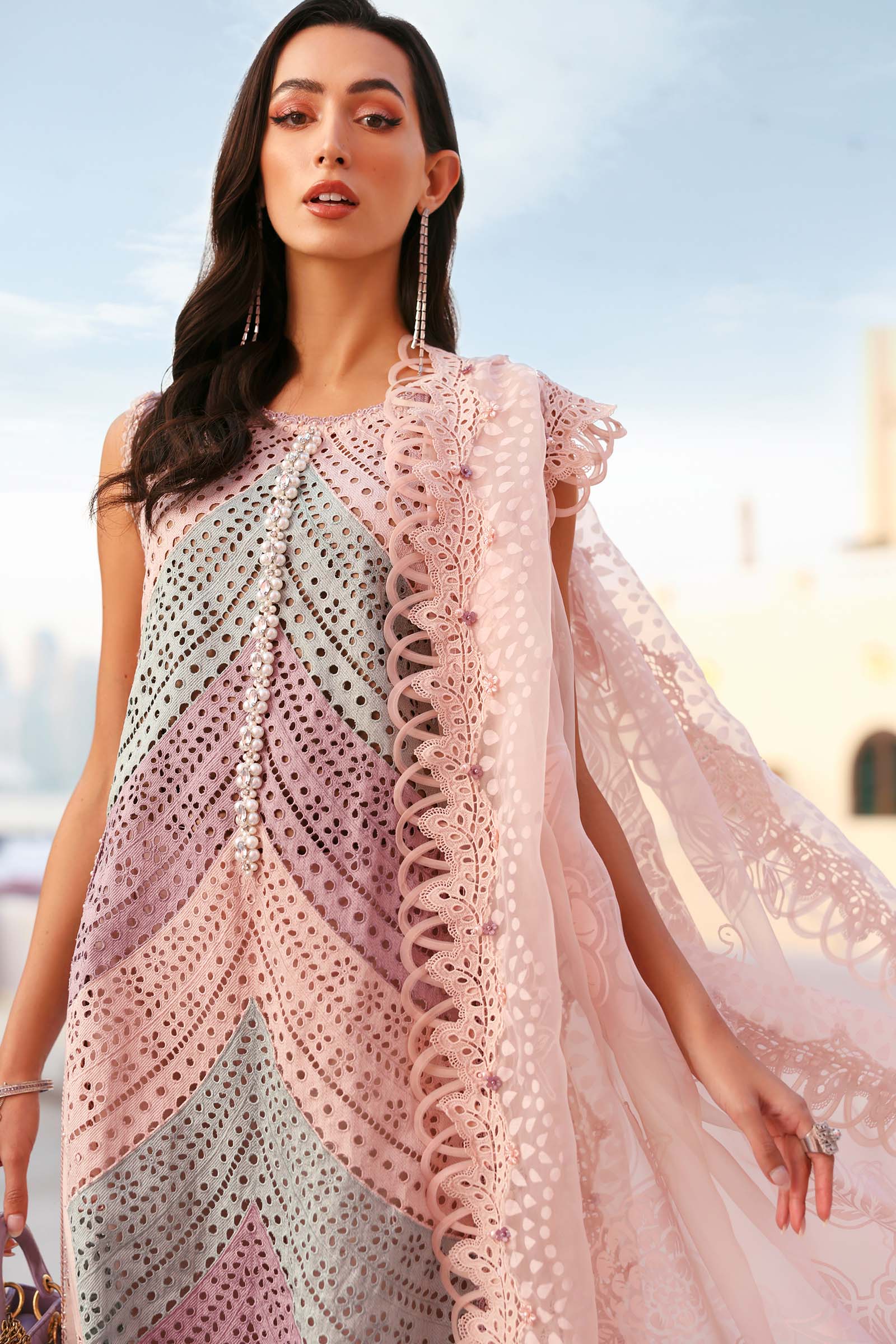 Maria.B - 3 Piece Unstitched Embroidered Lawn Suit - 717