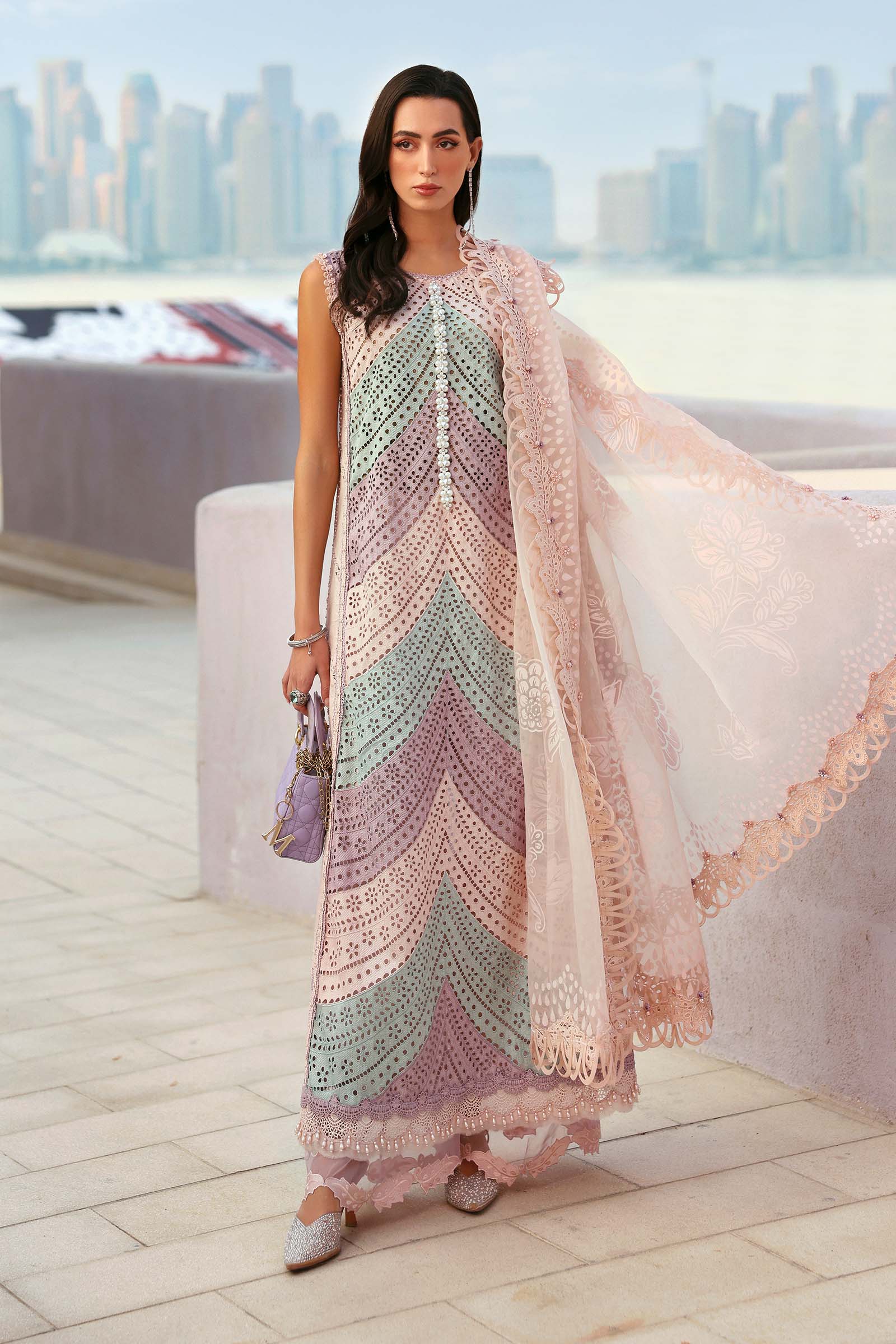 Maria.B - 3 Piece Unstitched Embroidered Lawn Suit - 717