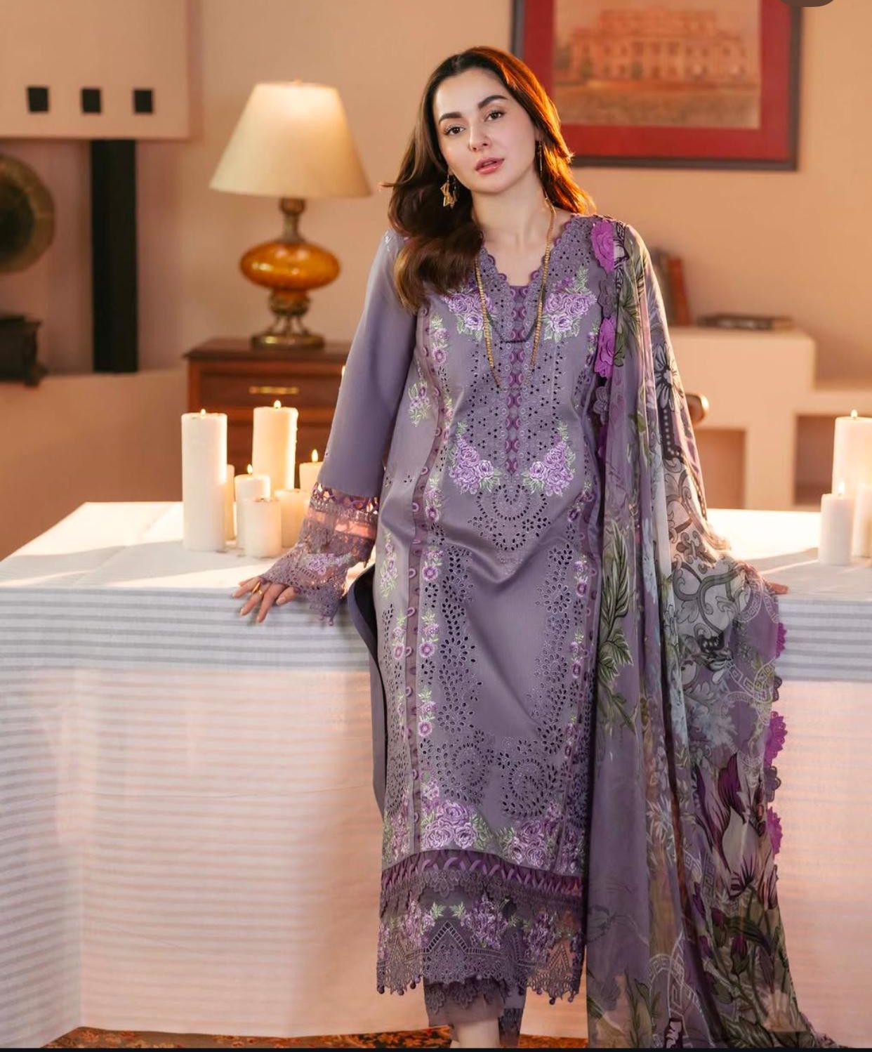 3PC - Luxury Pure Lawn Embroidered Eid Collection - 2026