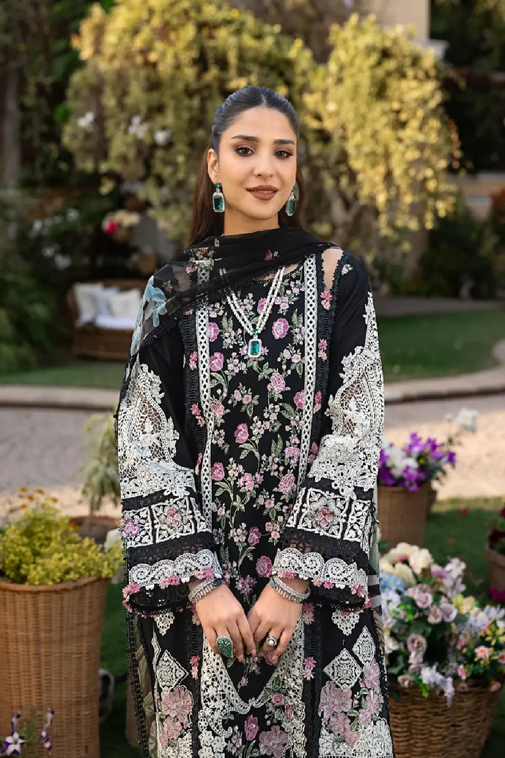 Elaf Premium - 3Pc Luxury Lawn Edition - Chifoon Printed Dupata - 702