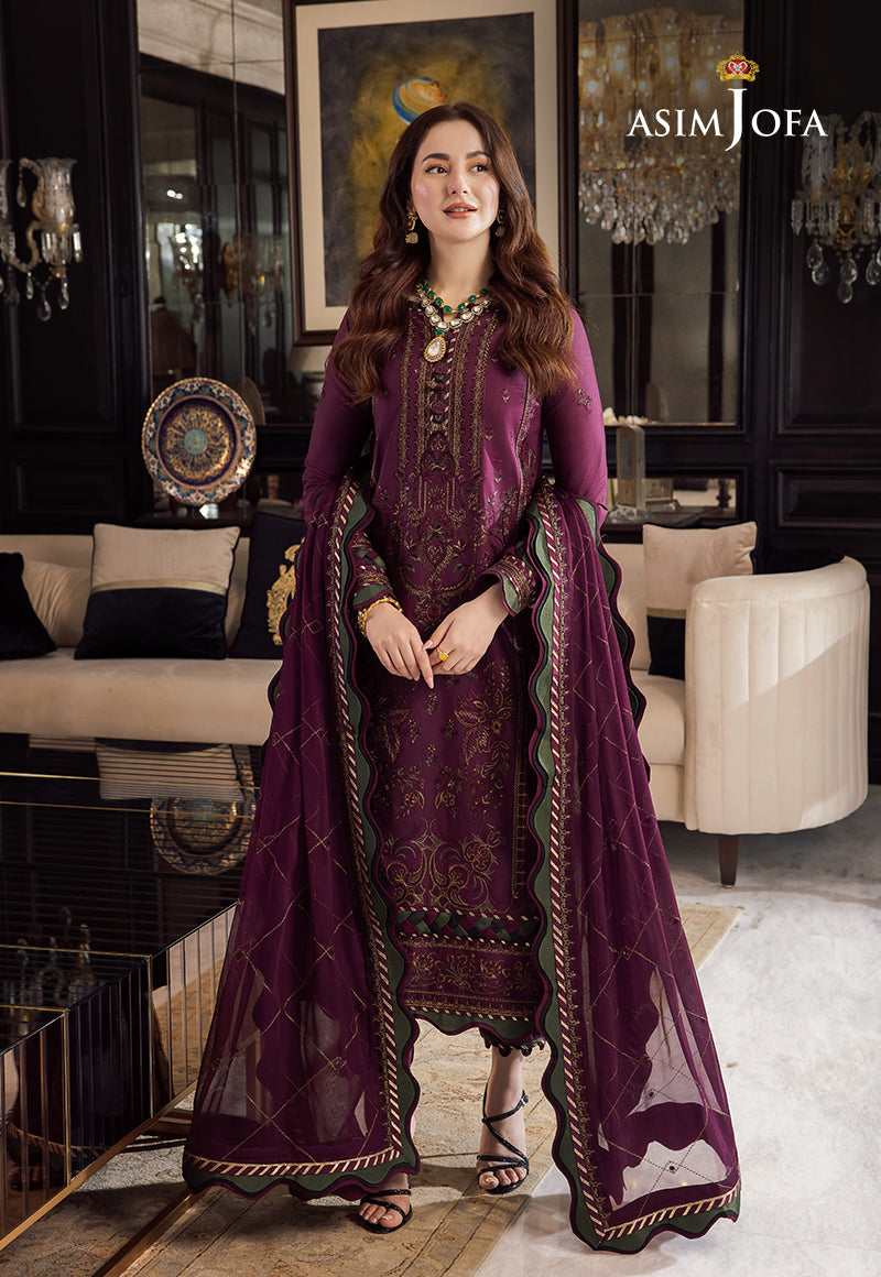 3PC - LAWN Embroidered With Chiffon Embroidered Dupatta - A668