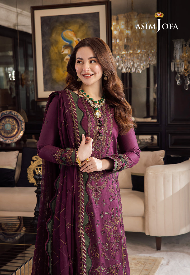 3PC - LAWN Embroidered With Chiffon Embroidered Dupatta - A668